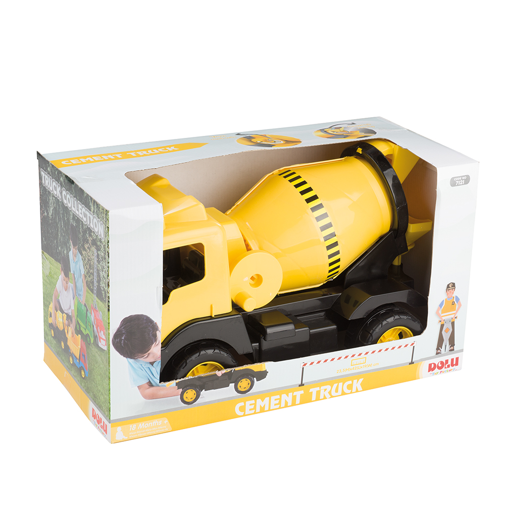 White Smoke DOLU Cement Truck in Box 42CM 7121 Toyzoona 7121-a.png Vehicles and Remote Control Toys