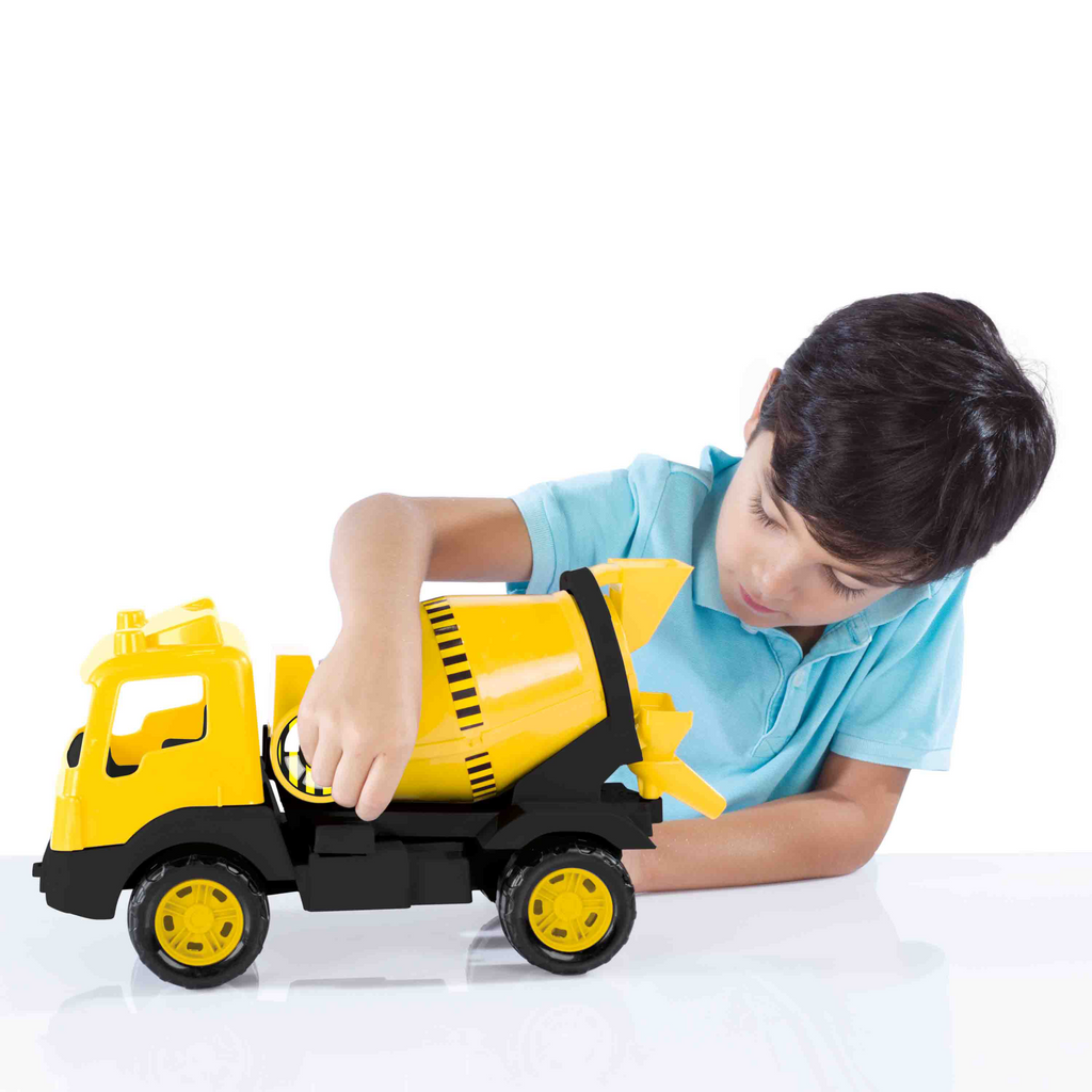 White Smoke DOLU Cement Truck in Box 42CM 7121 Toyzoona 7121-h.png Vehicles and Remote Control Toys