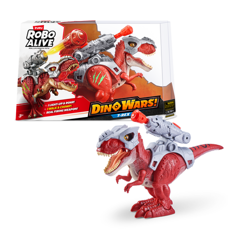 Light Gray Robo Alive Dino Wars T-Rex Toy 7132 by ZURU Toyzoona zuru-robo-alive-dinosaur-t-rex-7132-toyzoona-1.jpg Action Toys