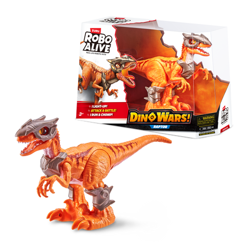 Antique White Robo Alive Dino Wars Raptor Toy 7133 by ZURU Toyzoona zuru-robo-alive-dinosaur-raptor-7133-toyzoona-1.jpg Action Toys