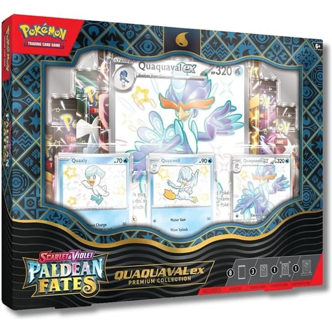 Gray Pokemon Paldean Fate Quaquavalex Premium Online Purchase 716skLqWO6L._AC_SX679.jpg Collectible Trading Cards