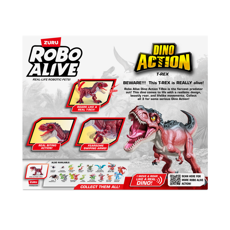 Light Gray Robo Alive Dino Action T-Rex 7171 by ZURU Toyzoona 7171_ROBO_ALIVE-DINO_ACTION-SERIES1_T-REX_Back_of_Pack_01.png Action Toys