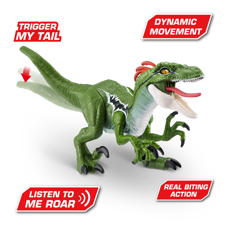 Dark Olive Green Robo Alive Dino Action Raptor 7172 by ZURU Toyzoona 7172_ROBO_ALIVE-DINO_ACTION-SERIES1_Raptor-Pro_02.png Action Toys