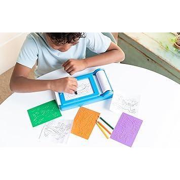 Dark Cyan 4M Dinosaur Rub Art Studio 04790 – Create a Prehistoric Masterpiece HALSON ENTERPRISE 911F0dSxApL._AC_SY355.jpg Educational Toys
