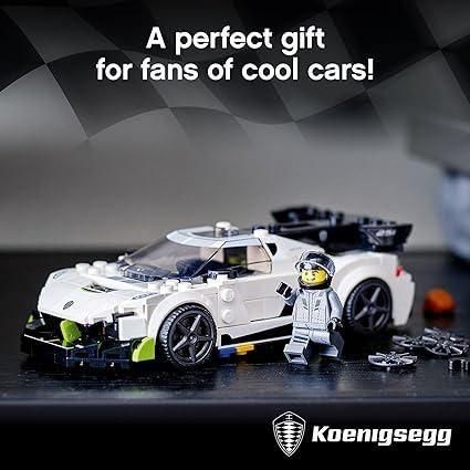 Light Gray LEGO Speed Champions Koenigsegg Jesko 76900 - Supercar Model THE DREAM FACTORY 81aOihnR0qL._AC_SX425.jpg Building and Construction