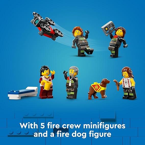 Steel Blue Lego 60414 Fire Station With Fire Truck Toyzoona 71LuzDCVoZL._AC_SX569.jpg Building Sets and Construction Toys
