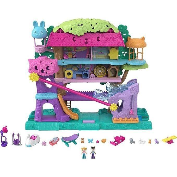 Rosy Brown Climb into Fun with Polly Pocket Pet Adventure Treehouse Online Purchase 71XDyXK1x1L._AC_SX679.jpg Pretend Play and Play Sets
