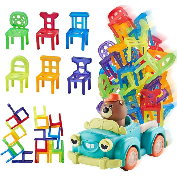 Light Gray Stacking Chairs Pickup Truck – A Fun Ride for Busy Kids HALSON ENTERPRISE 71YemwizjoL._AC_SL1500.jpg Games and Puzzles