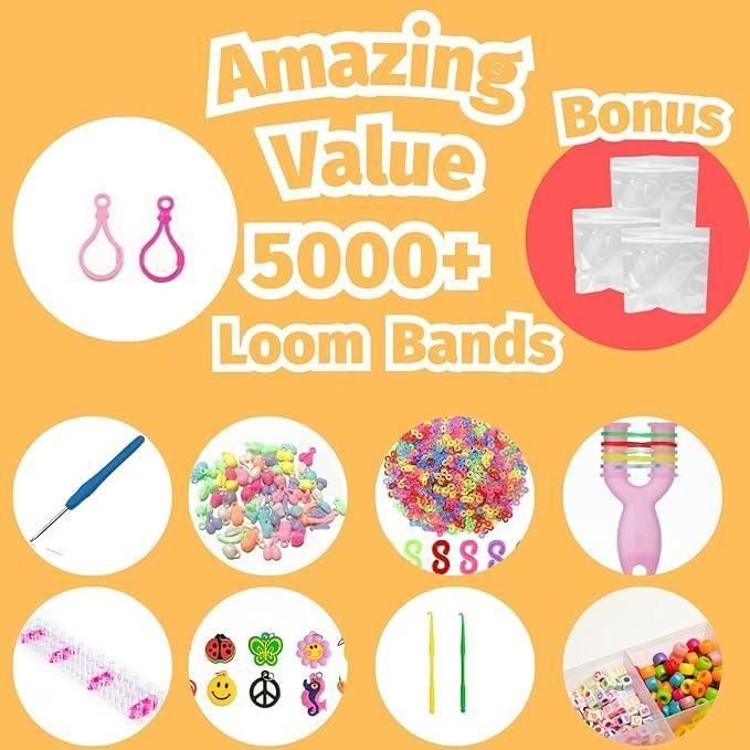 Sandy Brown Loomartic Loom Bands Creative Craft Kit For Kids Toyzoona 71dmfrwK6xL._AC_SX679.jpg Stationary, Arts and Crafts