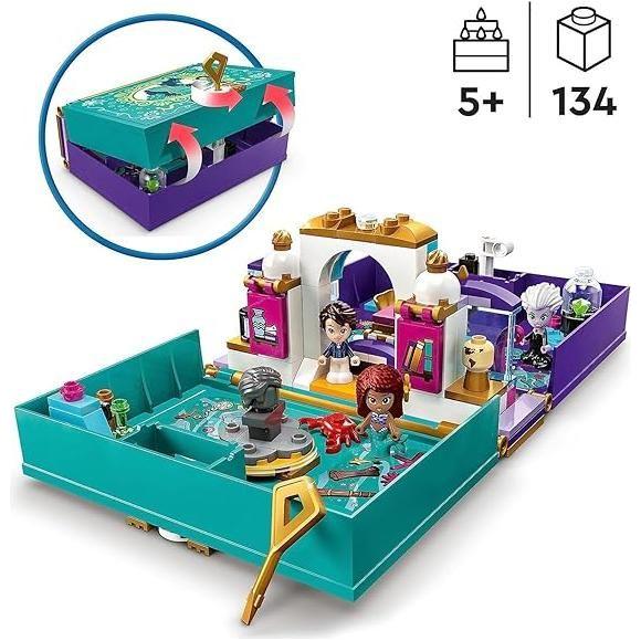 Steel Blue LEGO 43213 The Little Mermaid Story Book - Disney Building Toy for Girls THE DREAM FACTORY 71feY0SDiVL._AC_SX569.jpg Building Sets and Construction Toys