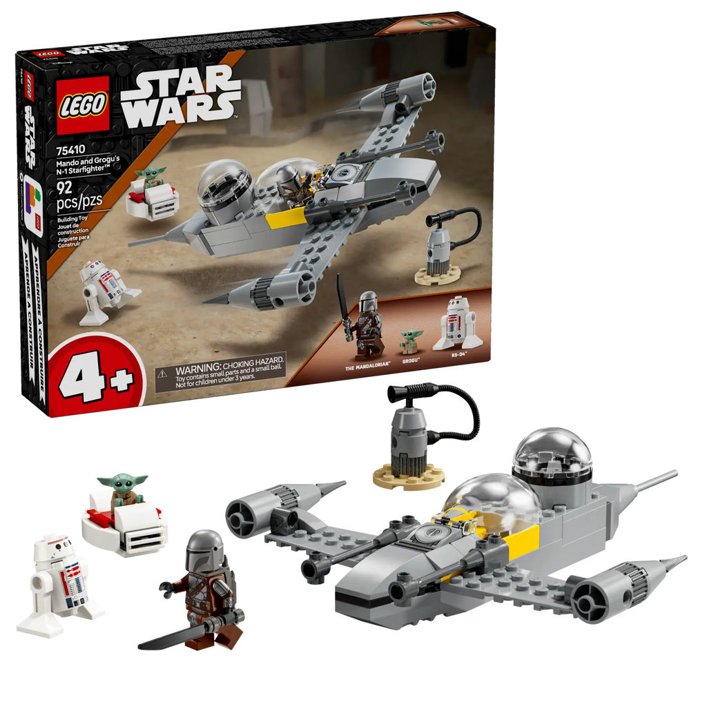 Black LEGO 75410 Mando n Grogu Starfighter THE DREAM FACTORY 75410_boxprod_v39_en-gb.webp Building Sets and Construction Toys
