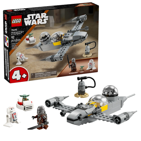 Black LEGO 75410 Mando n Grogu Starfighter THE DREAM FACTORY 75410_boxprod_v39_en-gb.webp Building Sets and Construction Toys
