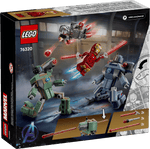 Black LEGO 76320 Iron Man & War Machine vs. Hammer Drones THE DREAM FACTORY 76320_Box5_v39.png Building Sets and Construction Toys