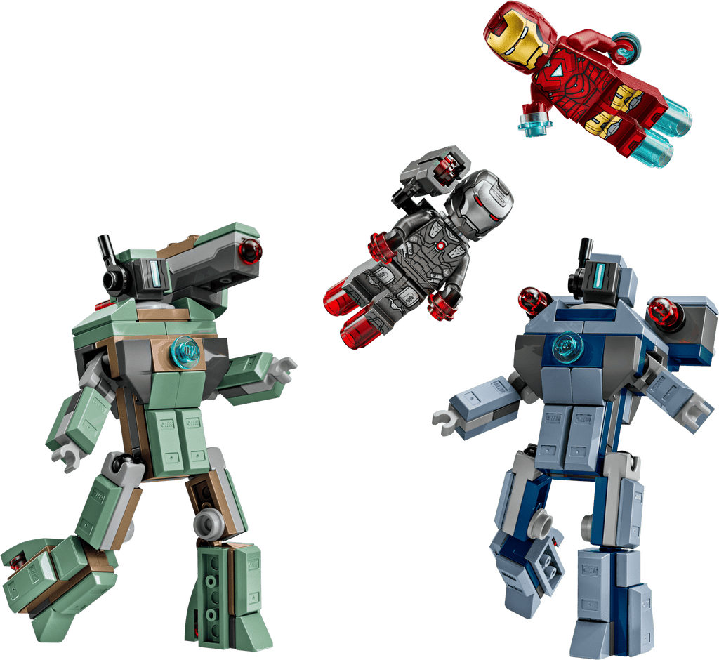 Black LEGO 76320 Iron Man & War Machine vs. Hammer Drones THE DREAM FACTORY 76320_Prod.png Building Sets and Construction Toys