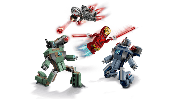 Black LEGO 76320 Iron Man & War Machine vs. Hammer Drones THE DREAM FACTORY 76320_WEB_SEC01_NOBG_en-gb.png Building Sets and Construction Toys