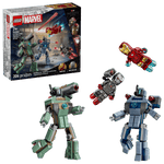 Black LEGO 76320 Iron Man & War Machine vs. Hammer Drones THE DREAM FACTORY 76320_boxprod_v39_en-gb.png Building Sets and Construction Toys