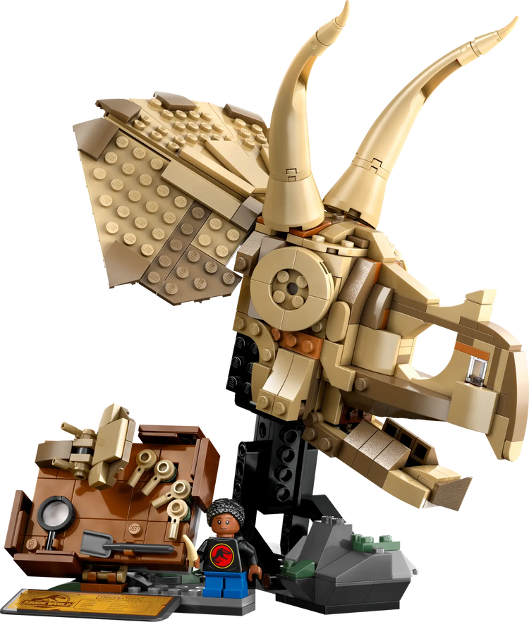 LEGO 76969 Dino Fossil Triceratops Skull – Build Prehistoric Adventure