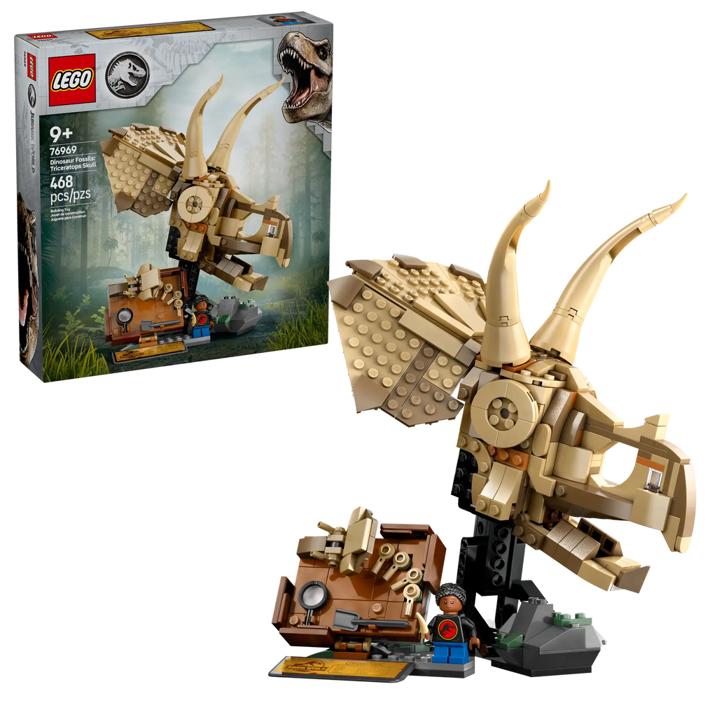LEGO 76969 Dino Fossil Triceratops Skull – Build Prehistoric Adventure