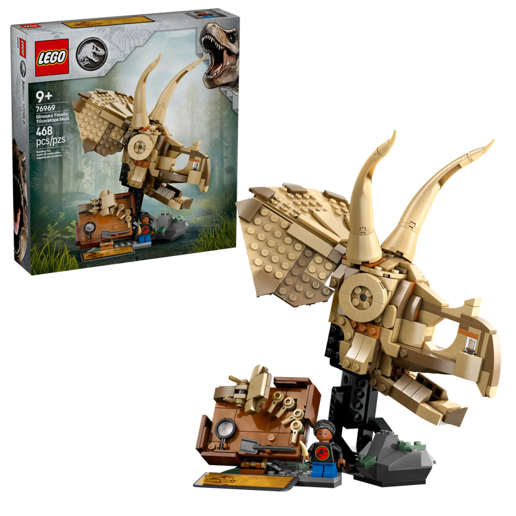 LEGO 76969 Dino Fossil Triceratops Skull – Build Prehistoric Adventure