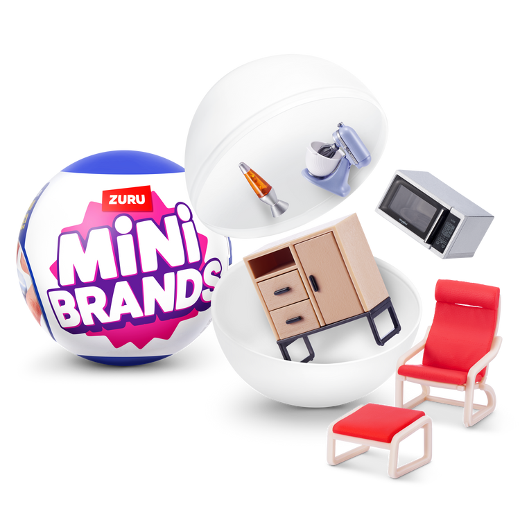 Black Zuru Mini Brand Home 77555GQ1 Toyzoona 77555_MINIBRANDS-HOMEMINIBRANDS-SERIES1_EcommerceHero.png Action Figures and Play Sets