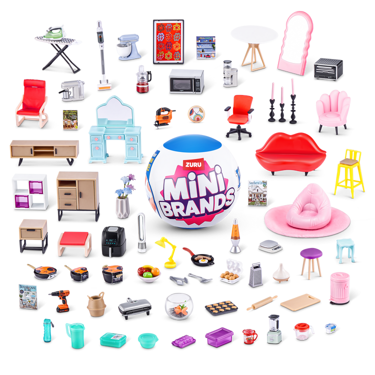 Black Zuru Mini Brand Home 77555GQ1 Toyzoona 77555_MINIBRANDS-HOMEMINIBRANDS-SERIES1__OOP1.png Action Figures and Play Sets