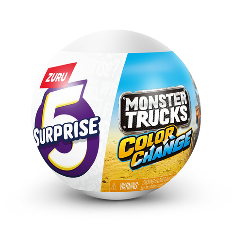 Light Gray 5 Surprise Monster Trucks Series 3 77594Gq1 by ZURU Toyzoona 77594_5SURPRISE-monstertrucks-SERIES3_FrontofPack_01.png Vehicles and Remote Control Toys