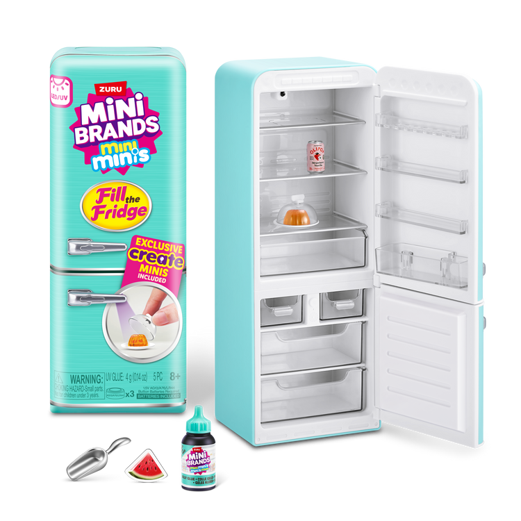 Black Zuru Mini Brand Fill The Fridge 77673TQ1 Toyzoona 77673_MiniBrandsFillthefridge_ECOMHERO.png Action Figures and Play Sets