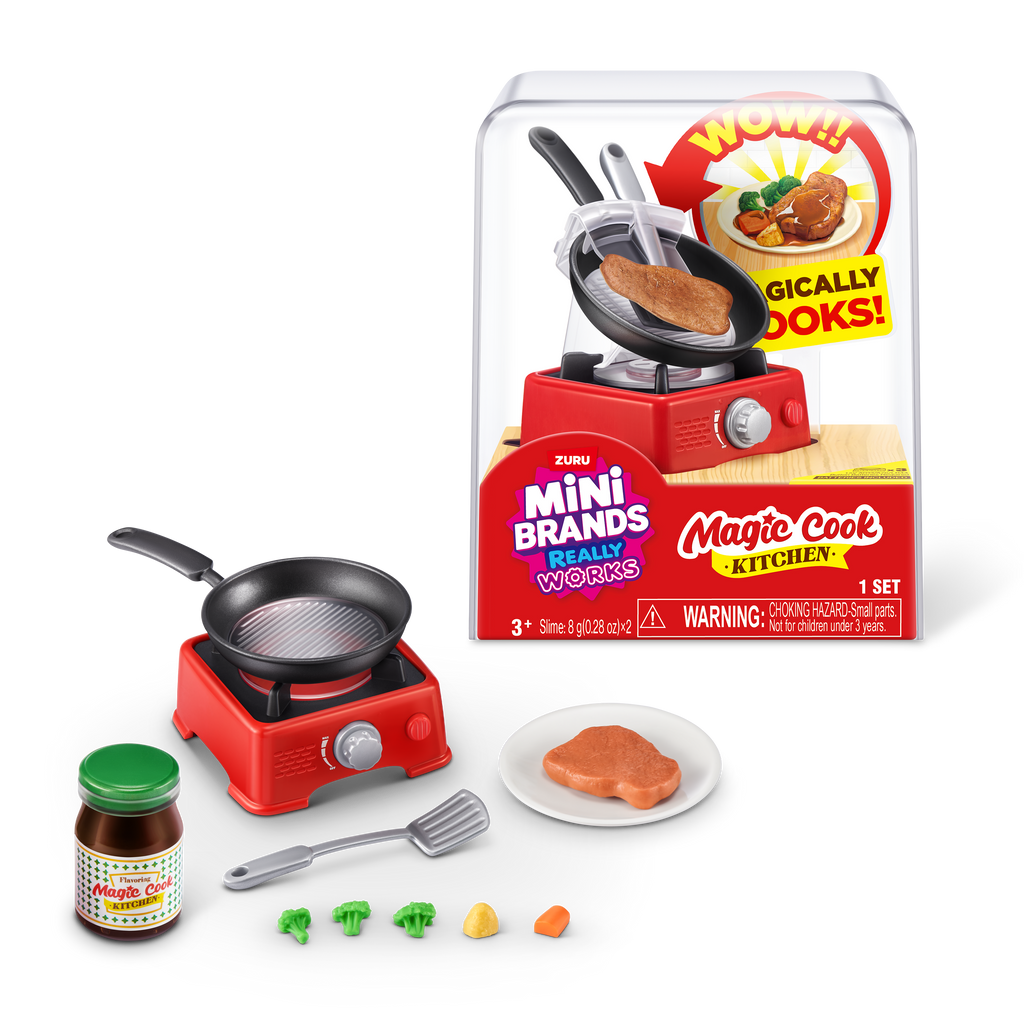 Black Mini Brands Really Works Magic Cook Kitchen Capsule Series1 77789UQ1 by ZURU Toyzoona 77789E_MINIBRANDS_MAGICCOOKKITCHEN-SERIES1_ECOMHERO.png Arts and Crafts