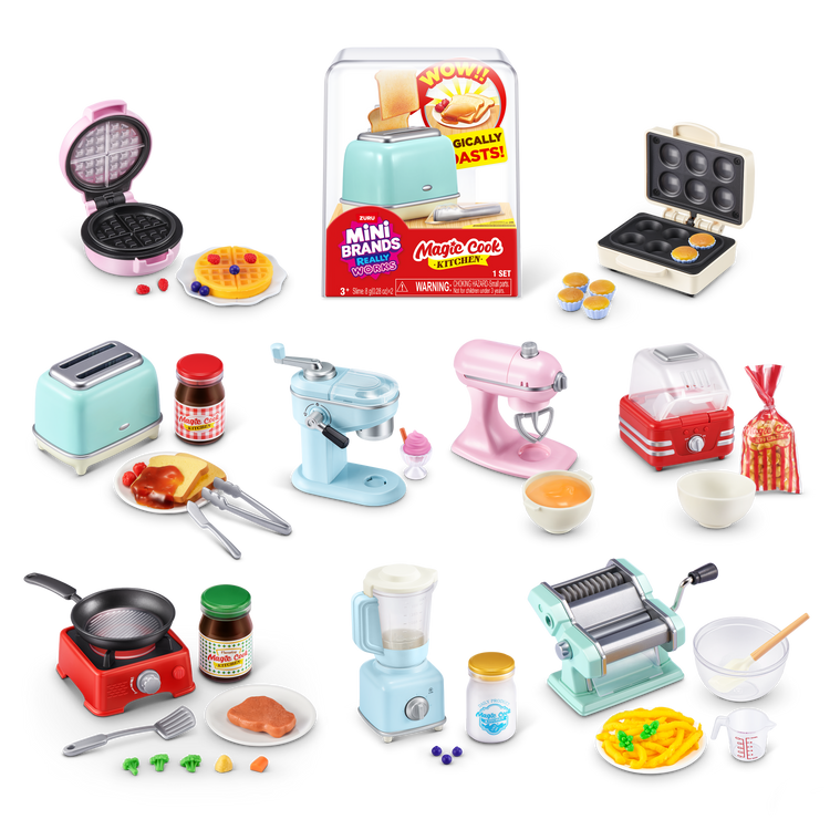 Black Mini Brands Really Works Magic Cook Kitchen Capsule Series1 77789UQ1 by ZURU Toyzoona 77789_MINIBRANDS_MAGICCOOKKITCHEN-SERIES1_RANGESHOT.png Arts and Crafts