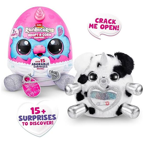 Light Gray Rainbocorns Adopt-A-Corn Surprise 92105 by ZURU Toyzoona 810FGfokWWL._AC_SX569.jpg Dolls and Accessories