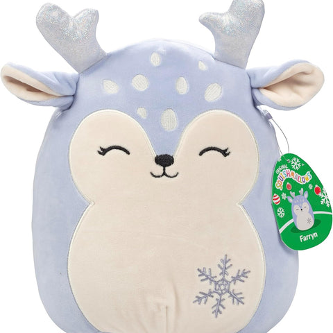 Squishmallow Blue Winter Reindeer Farryn