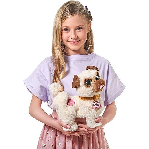 Gray Pets Alive Poppy The Booty Shakin’Pug – Interactive Dancing Plush Puppy 9521 by ZURU Toyzoona 812IYpqKOmS._AC_SX425.jpg Action Toys