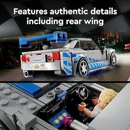 Gray LEGO 76917 Nissan Skyline GT-R R34 Model Toy for Kids THE DREAM FACTORY 812s9X26ztL._AC_SX425.jpg Building and Construction