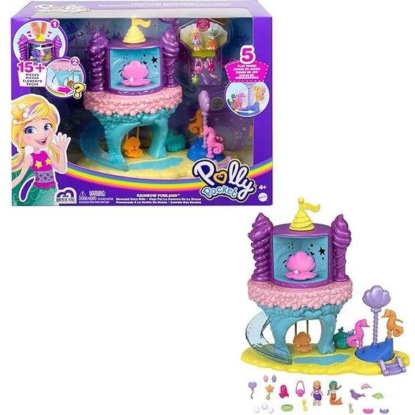 Thistle Whimsical Play Awaits in Polly Pocket Rainbow Funland Fairy Online Purchase 818tssGqoLL._AC_SX569.jpg Pretend Play and Play Sets
