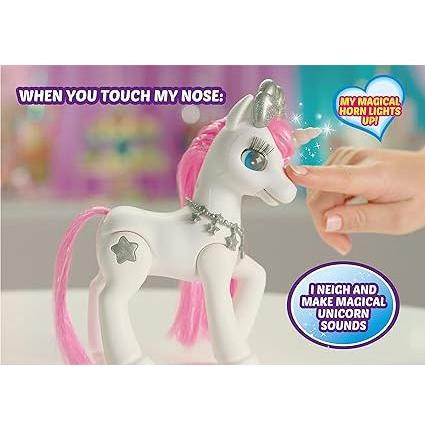 Gray Pets Alive My Magical Unicorn in Stable Battery-Powered Interactive Robotic Toy Playset 9502 by ZURU HALSON ENTERPRISE 81FFe4TyX2L._AC_SX425.jpg Action Toys