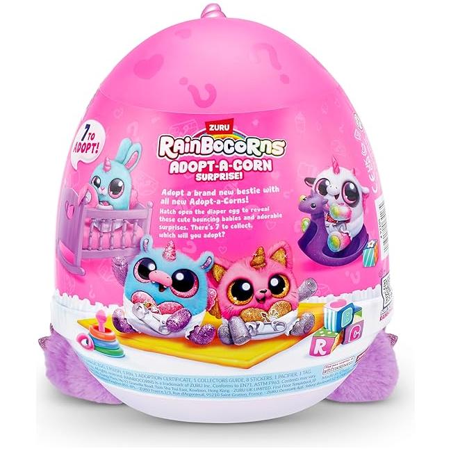 Plum Rainbocorns Adopt-A-Corn Surprise 92105 by ZURU Toyzoona 81GekRYgH8L._AC_SX569.jpg Dolls and Accessories
