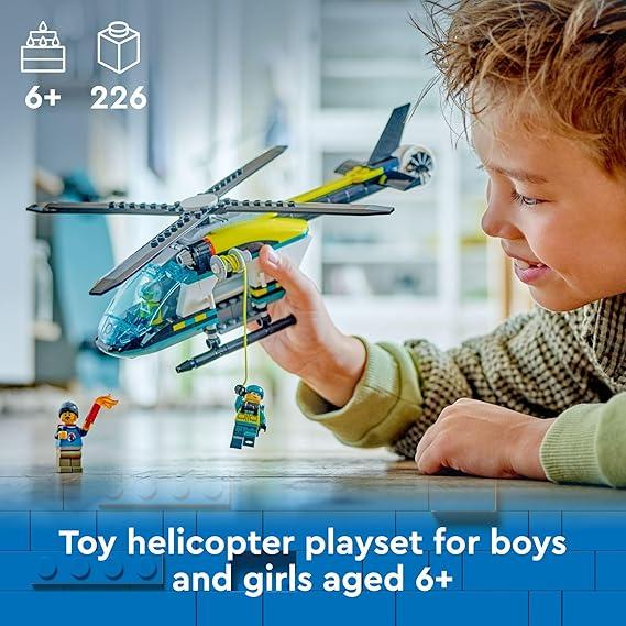 Gray Lego 60405 Emergency Rescue Helicopter Toyzoona 81KhhEj602L._AC_SX569.jpg Building Sets and Construction Toys