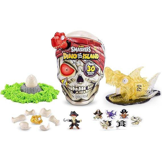 Light Gray Smashers Dino Island Giant Skull 7488 by ZURU Toyzoona 81L33lc73yL._AC_SX569.jpg Action Toys