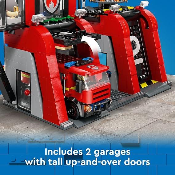 Dim Gray Lego 60414 Fire Station With Fire Truck Toyzoona 81LahwssHSL._AC_SX569.jpg Building Sets and Construction Toys