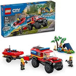 Dark Slate Gray Lego 60412 4X4 Fire Truck Rescue Boat Toyzoona 81Nn3pSN1uL.__AC_SX300_SY300_QL70_FMwebp.webp Building Sets and Construction Toys