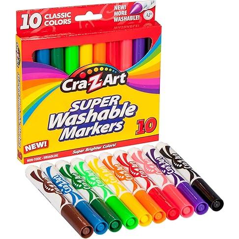 Light Gray Cra Z Art 10 Super Washable Markers Toyzoona 81XdRqexYvL._AC_SX425.jpg Arts and Crafts