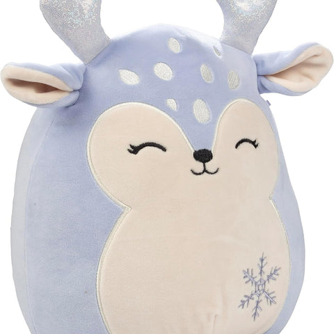 Squishmallow Blue Winter Reindeer Farryn