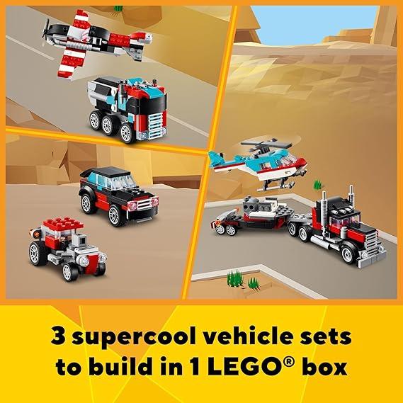 Dark Khaki Lego 31146 Flatbed Truck With Helicopter Toyzoona 81ehS0gQq8L._AC_SX569.jpg Building Sets and Construction Toys