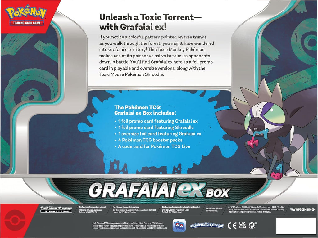 White Smoke Pokémon TCG: Grafaiai ex Box HALSON ENTERPRISE 81f_KHm3eUL._AC_SL1500.jpg Collectibles