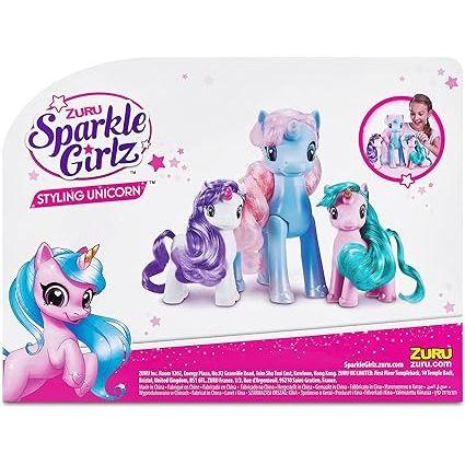 Lavender Sparkle Girlz Unicorn Set of 3 100373 by ZURU Toyzoona 81k3DACTCIL._AC_SX425.jpg Dolls and Playsets