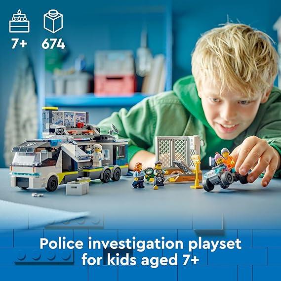 Steel Blue Lego 60418 Police Mobile Crime Lab Truck Toyzoona 81osds3KA7L._AC_SX569.jpg Building Sets and Construction Toys