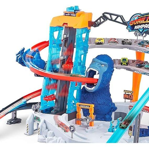 Dark Cyan Metal Machines Gorilla Rampage Garage Playset 6726 by Zuru Toyzoona 81p1Q-fdEVL._AC_SX569.jpg Pretend Play and Play Sets