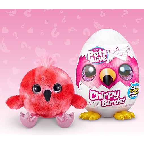 Pink ZURU Pets Alive Chirpy Birds 9537 Toyzoona 81puyDPAwcL._AC_SY450.jpg Dolls and Accessories