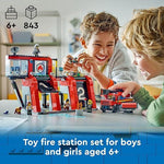 Gray Lego 60414 Fire Station With Fire Truck Toyzoona 81qxSxEPAkL._AC_SX569.jpg Building Sets and Construction Toys