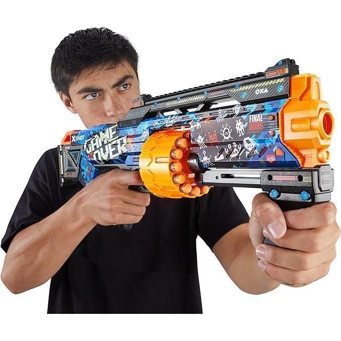 Rosy Brown XSHOT Skins Last Stand Dart Blaster - Game Over Skin 36518A (16 Darts) by ZURU HALSON ENTERPRISE 81webnMv2ZL._AC_SX679.jpg Battling Toys